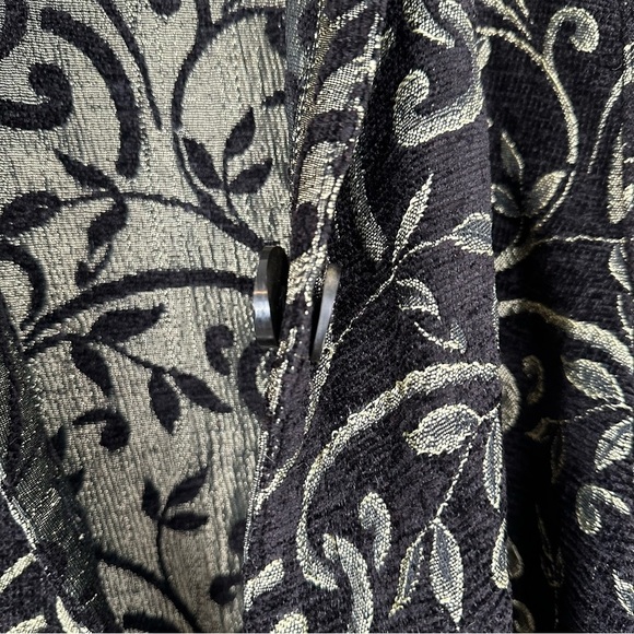 Parsley And Sage Women’s Reversible Jacket Size XL Black Gold Tapestry Jacquard - Picture 9 of 13